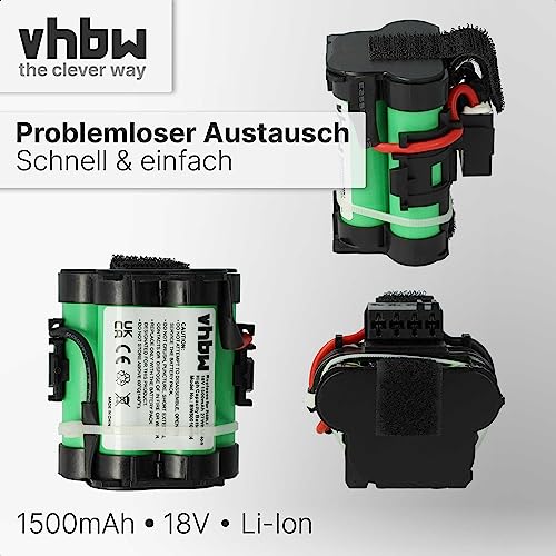 vhbw Li-Ion Akku 1500mAh (18V) für Rasenroboter Gardena R40 Li, R40li, R45 Li, R45Li wie 574 47 68-01, 505 69 73-20. - 5