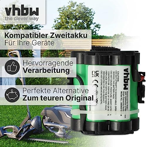 vhbw Li-Ion Akku 1500mAh (18V) für Rasenroboter Gardena R40 Li, R40li, R45 Li, R45Li wie 574 47 68-01, 505 69 73-20. - 7