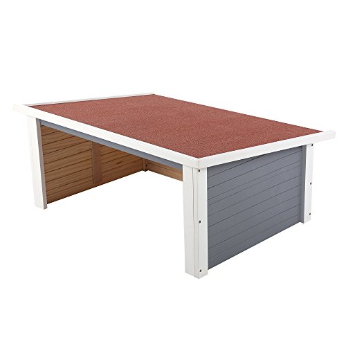 ZELSIUS Holzgarage für Rasenmähroboter aus Holz - 3