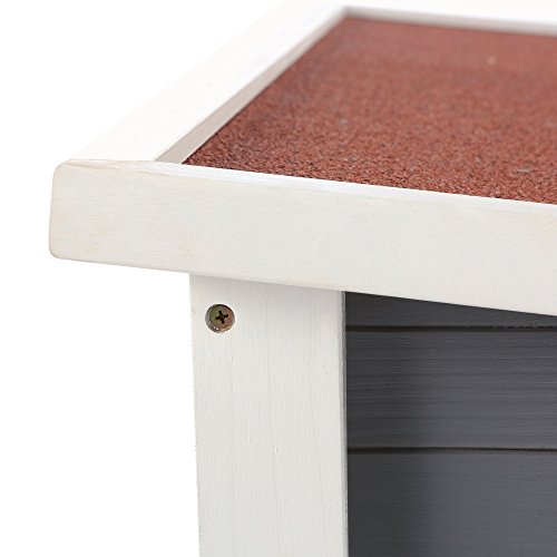ZELSIUS Holzgarage für Rasenmähroboter aus Holz - 6