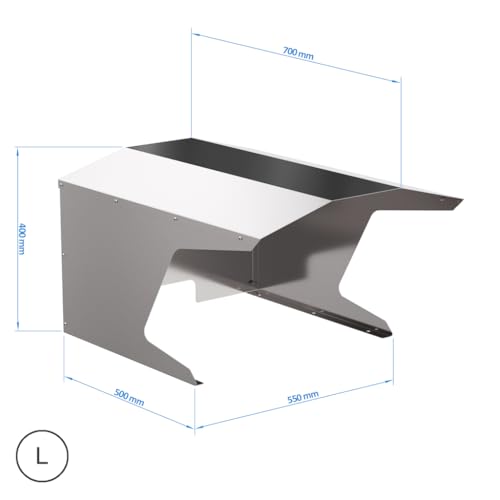 KÖNIGSPROD Edelstahl Mähroboter Garage Schutz für Rasenroboter - 5
