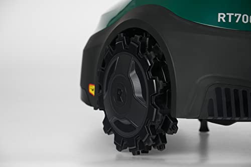 ROBOMOW RT700 Robotermäher/Rasenroboter für Flächen bis 700 qm | 10.2 Ah; 18cm Schnittbreite; einfache Installation, selbstreinigend und inkl. schwimmendem Mähdeck, Mulchreiniger - 7