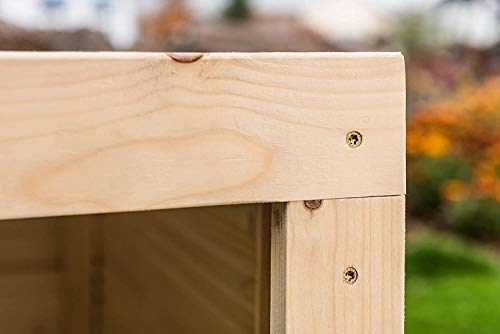 wortek Mähroboter Garage Carport Rasenmäher Roboter Rasenroboter Unterstand Dach - aus Holz - fertig montiert - 5