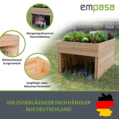 empasa bepflanzbare Rasenmäher Roboter Garage'PARKY' Mähroboter Überdachung Rasenmäher Haus und Hochbeet Pflanzbeet Kräuterbeet in einem - 3