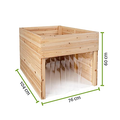 empasa bepflanzbare Rasenmäher Roboter Garage'PARKY' Mähroboter Überdachung Rasenmäher Haus und Hochbeet Pflanzbeet Kräuterbeet in einem - 8