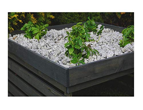 DIY Universal Mähroboter Mower Garage Dach Unterstand Grau Gebeizt mit Pflanzbeet - 2