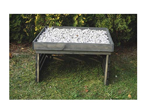 DIY Universal Mähroboter Mower Garage Dach Unterstand Grau Gebeizt mit Pflanzbeet - 3