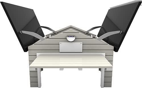 HRobotic Accessoires Echtholz Garage Skandic mit automatischen Tor und Solarbeleuchtung - 4