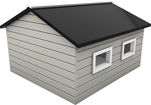 HRobotic Accessoires Echtholz Garage Skandic mit automatischen Tor und Solarbeleuchtung - 7