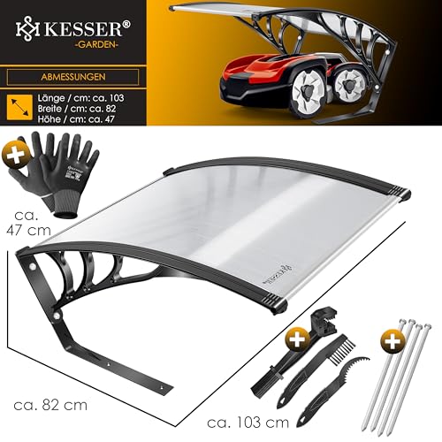 KESSER® Mähroboter Garage Dach Carport Überdachung für Mähroboter - 9