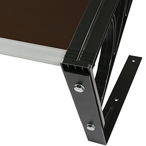 Zelsius Mähroboter Garage | 77 x 103 x 45,5 cm | dunkelbraun | Garage für Mähroboter, Überdachung für Rasenroboter, Rasenmähroboter Garage - 6