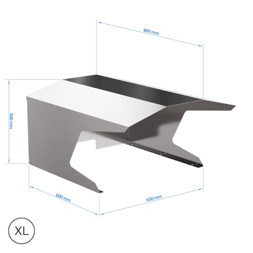 KÖNIGSPROD Edelstahl Mähroboter Garage Roboport – XL - 5