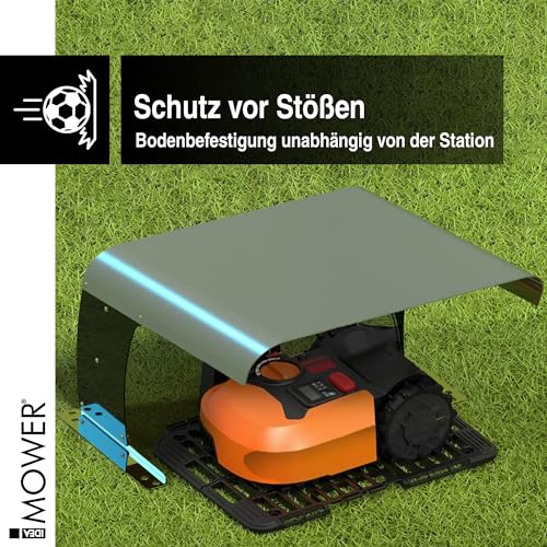 IDEA MOWER Garage für Worx LAndroid Mähroboter, Klappbare Überdachung für Landroid S, M und L Modelle-kompatible Automower-Abdeckung, Worx Landroid Garage - 2