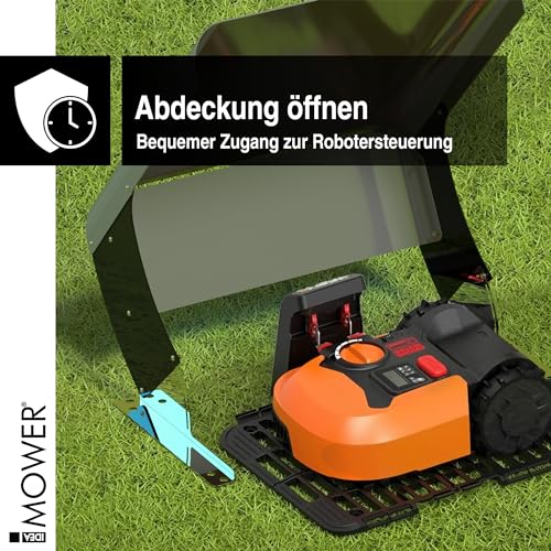 IDEA MOWER Garage für Worx LAndroid Mähroboter, Klappbare Überdachung für Landroid S, M und L Modelle-kompatible Automower-Abdeckung, Worx Landroid Garage - 3