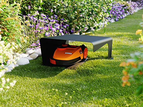 MOWHOUSE Mähroboter Garage für Worx S M und L Rasenroboter - Anthrazit - 2