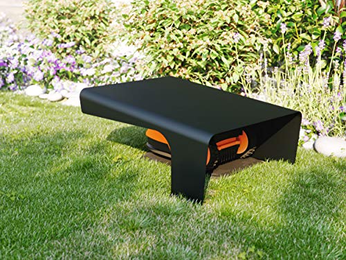 MOWHOUSE Mähroboter Garage für Worx S M und L Rasenroboter - Anthrazit - 4