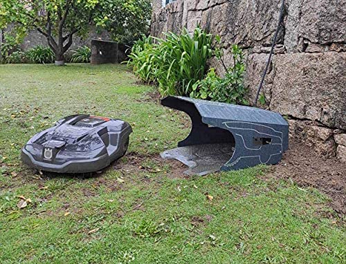 Mähroboter Garage, Rasenmäher, Rasenroboter Haus für Automower Husqvarna 305 310 315 315X, Zubehör, optimaler Sonnen- und Regenschutz für Rasenroboter und Ladestation - 6