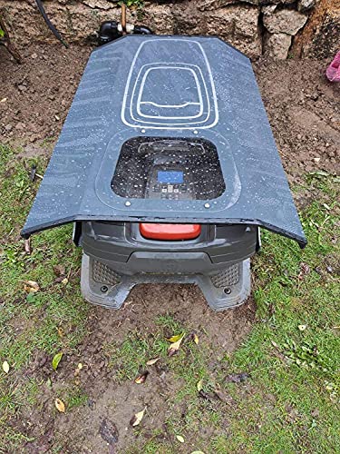 Mähroboter Garage, Rasenmäher, Rasenroboter Haus für Automower Husqvarna 305 310 315 315X, Zubehör, optimaler Sonnen- und Regenschutz für Rasenroboter und Ladestation - 7