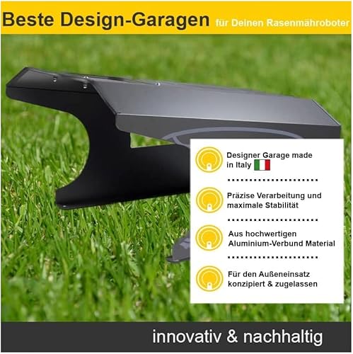 Mähroboter Garage, Rasenmäher, Rasenroboter Haus für Automower Husqvarna 305 310 315 315X, Zubehör, optimaler Sonnen- und Regenschutz für Rasenroboter und Ladestation - 8