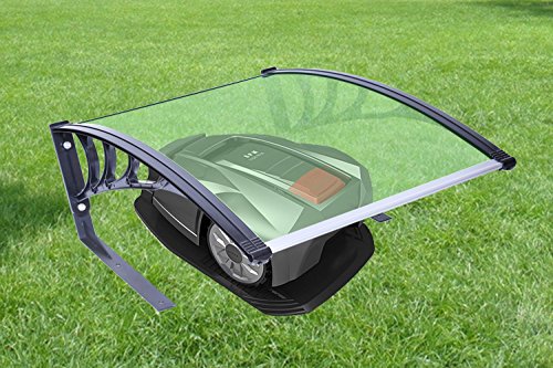 Zelsius Mähroboter Garage | 77 x 103 x 45,5 cm | grün | Garage für Mähroboter, Überdachung für Rasenroboter, Rasenmähroboter Garage - 3