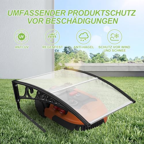 EINFEBEN Mähroboter Garage Dach Carport für Rasenmäher Automower - 2