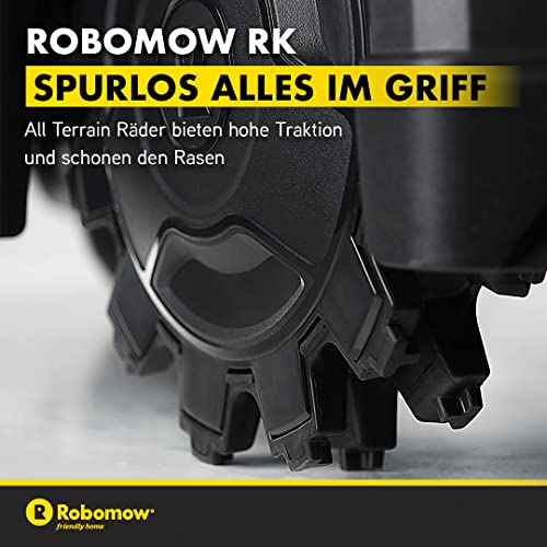 ROBOMOW RK1000 Robotermäher/Rasenroboter für Flächen bis 1000 qm | 21 cm Schnittbreite; Kantenmodus; einfache Installation, selbstreinigend,schwimmendes Mähdeck, bis 45 Grad Steigung - 8