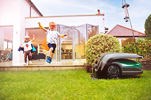 ROBOMOW RK2000 Robotermäher/Rasenroboter für Flächen bis 2000 qm | 21 cm Schnittbreite; Kantenmodus; einfache Installation, selbstreinigend,schwimmendes Mähdeck, bis 45 Grad Steigung - 17
