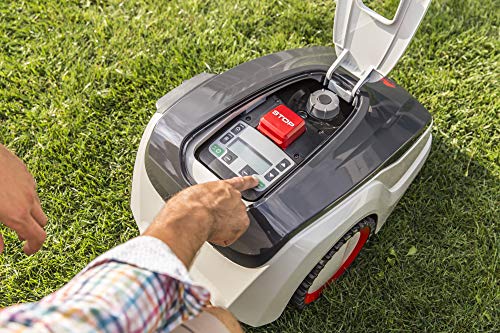 AL-KO 119991 Mähroboter Robolinho 300 E, 20 cm Schnittbreite, Li-Ion Akku (2,5 Ah/max. 20 V), Rasenflächen bis 300 m², Steigfähigkeit bis 30 %, leise 60 dB(A) - 5