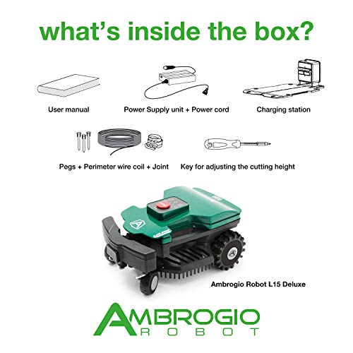 Ambrogio Robot AM015D0FAZ Rasenmäherroboter, Grün, bis 600 m² - 3