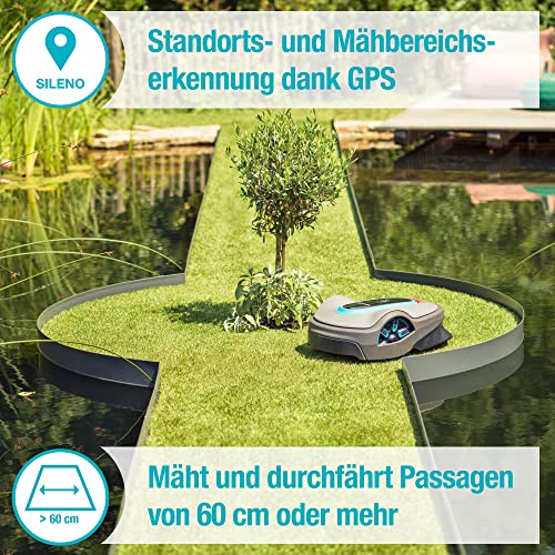 Gardena Mähroboter smart SILENO Life 750 m² Set: Innovative LONA AI-Technologie, Steuerung per App, SensorControl, für Steigungen bis zu 35 Prozent, inkl. smart Gateway, DE-Version (19701-60) - 4