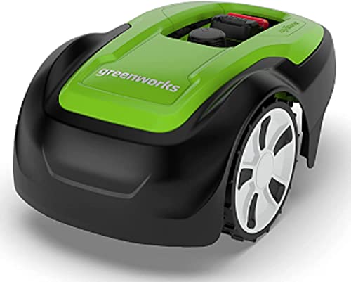 Greenworks Optimow M Rasenmäherroboter für Rasenflächen bis 500 m2 , 3 Jahre Garantie + Greenworks Ersatzklingen für Mähroboter - 2