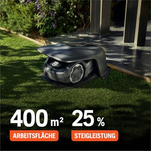 Husqvarna Mähroboter Automower Aspire R4 für 400 m² Fläche I Akku Rasenmäher Roboter, Steuerung per Connect App (inkl. Sprachsteuerung, WLAN, Bluetooth) mit Installations-Kit - 2