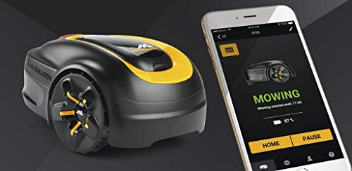 McCulloch ROB Elektrischer Rasenmäher S600: Mähroboter für Gärten bis 600 qm, Schnitthöhe 20-50 mm, Steigung 35 Prozent, Diebstahlschutz, Mulchfunktion (Art.-Nr. 00096-77.981.25) - 3
