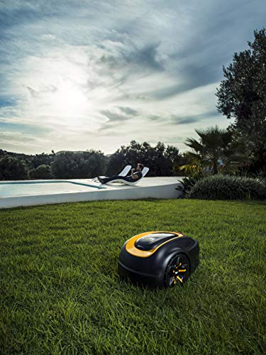 McCulloch ROB Elektrischer Rasenmäher S600: Mähroboter für Gärten bis 600 qm, Schnitthöhe 20-50 mm, Steigung 35 Prozent, Diebstahlschutz, Mulchfunktion (Art.-Nr. 00096-77.981.25) - 5