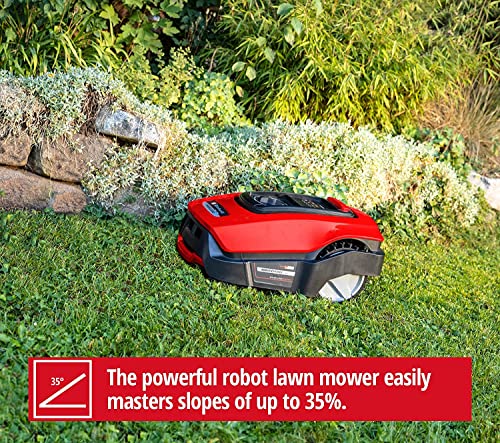 Einhell Mähroboter FREELEXO 1200 LCD BT (für bis zu 1200 m², Multizonen-Mäher, Bluetooth App-Steuerung, für Steigungen bis 35%, inkl. PXC-Akku und Installationszubehör) - 4