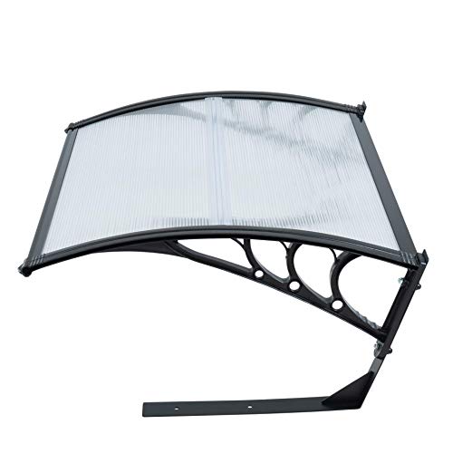 ESTEXO Mähroboter Garage Dach Carport Überdachung, 104x80x40 cm für Rasenmäher Roboter Schutzhülle UV-Schutz Unterstand (Schwarz) - 5