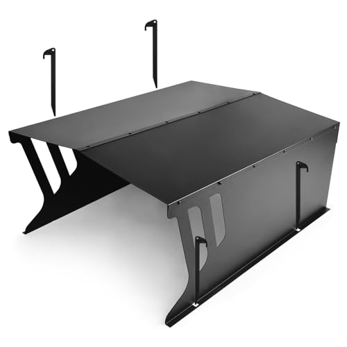Stahl Mähroboter Garage, Rasenroboter Rasenmäher Garage aus Verzinkte Stahl, Überdachung Dach Carport Unterstand zum Garten, Schutz vor Sonnen Regen und Wind, 78 x 61 x 31(LXBXH) cm - 7