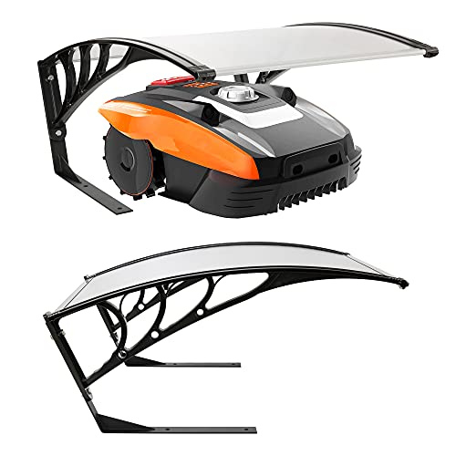 Arebos Mähroboter Garage | Rasenmäher Rasenroboter Automower | Carport 102 x 79 x 46 cm | Witterungsbeständig + UV-Schutz | mit Metallfüßen | Überdachung | inkl. Montagematerial - 2
