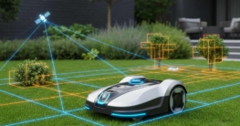 Hybrid-Navigation bei Mährobotern